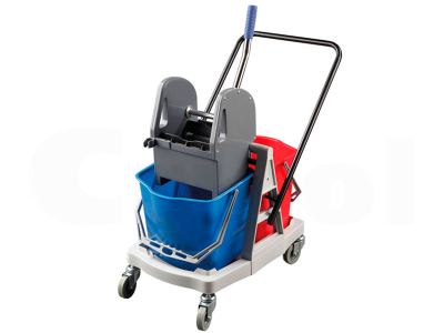 Carro doble 2 x 18 L con prensa