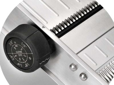 Mandolina Inox c/protector y cuchillas giratorias