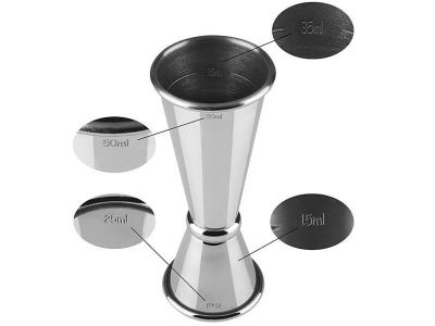 Vasito medidor 2,5/5 cl Inox
