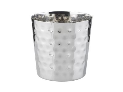 Vasito cónico gofrado inox
