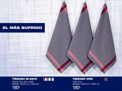 Paño cocina TIBIDABO gris