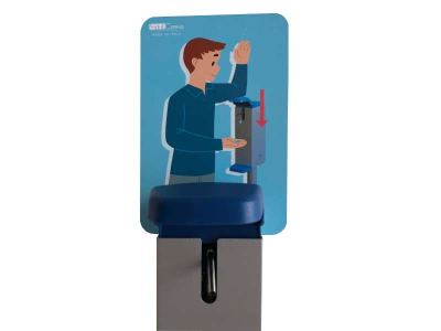 Dispensador gel codo mural