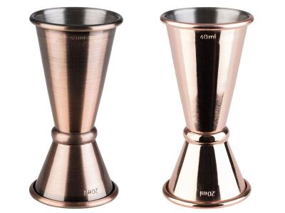 Vasito medidor 2/4 cl Cobre