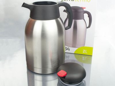 Jarra termo botón rojo