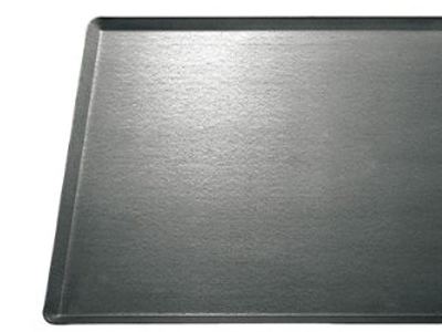 Placa pastelera de acero pavonado