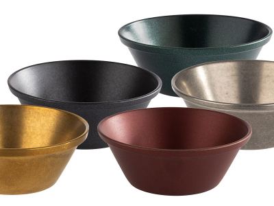 Set 6 boles Dip bajo acero
