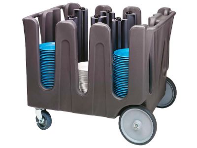 Carro ajustable para platos
