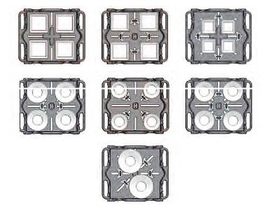 Carro ajustable para platos