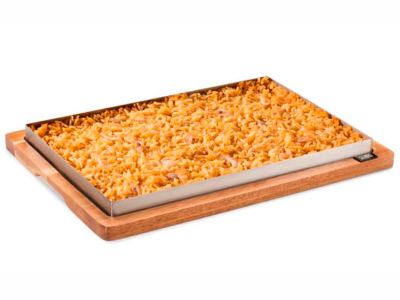 Llauna rectangular con bandeja