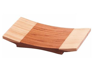 Tabla curvada bambú sushi