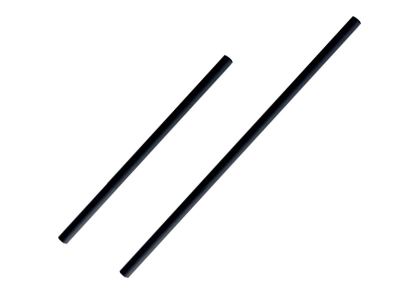 Cañitas cartón negro