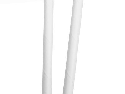 Cañitas cartón blanco