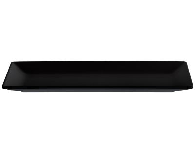 Fuente alargada Buffet negro brillo