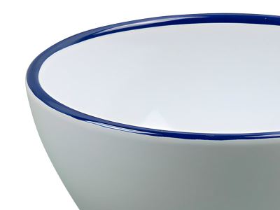 Bol mini borde azul