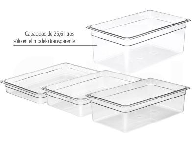Cubetas GastroNorm transparentes