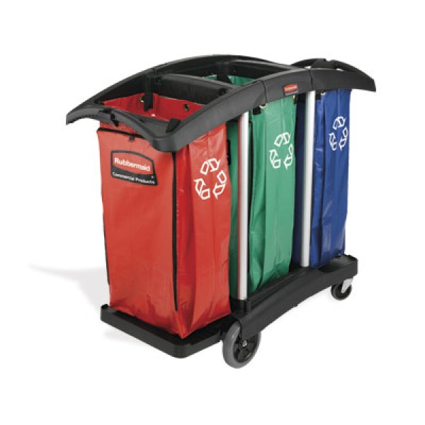 Carro limpieza triple bolsa