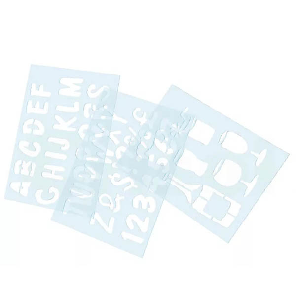 Pack 5 plantillas para rotular