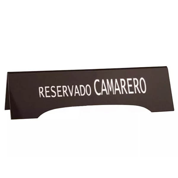 Cartel "RESERVADO CAMARERO" PVC