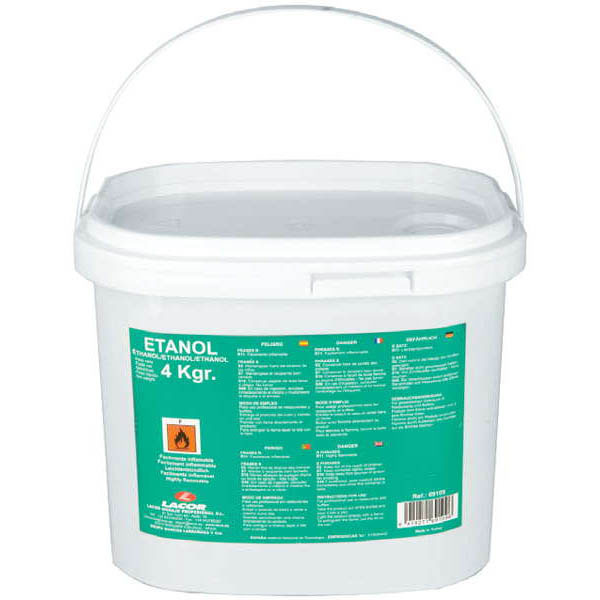 Cubo de gel etanol 4 Kg