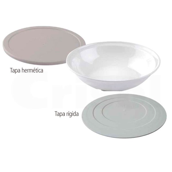 Plato hondo 18,5cm PC / Tapa rígida/hermética