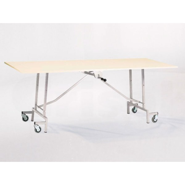 Mesa plegable con ruedas