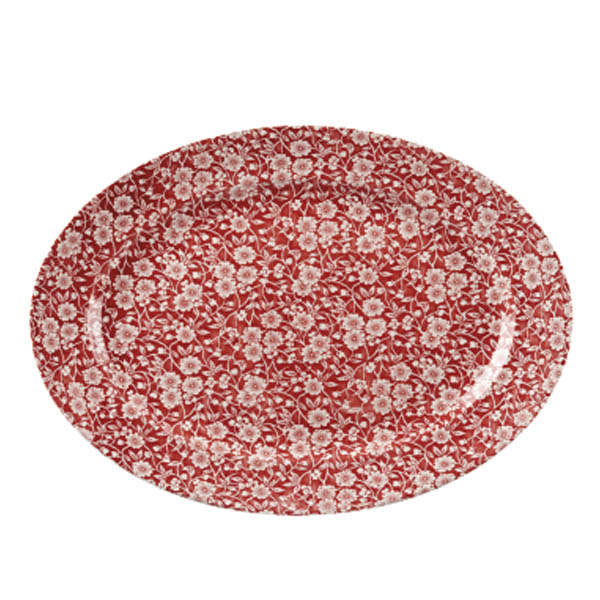 Fuente oval con ala Victorian Calico Cramberry