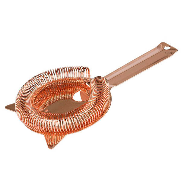 Colador cobre pulido