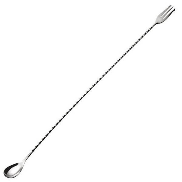 Cucharilla cóctel espiral tridente
