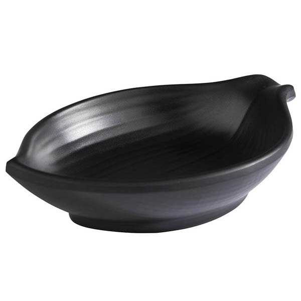Mini cuenco hoja Negro