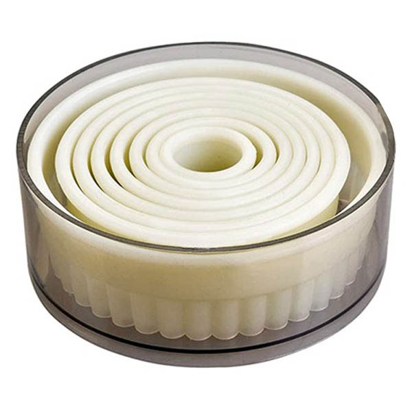 Cortapastas redondo rizado