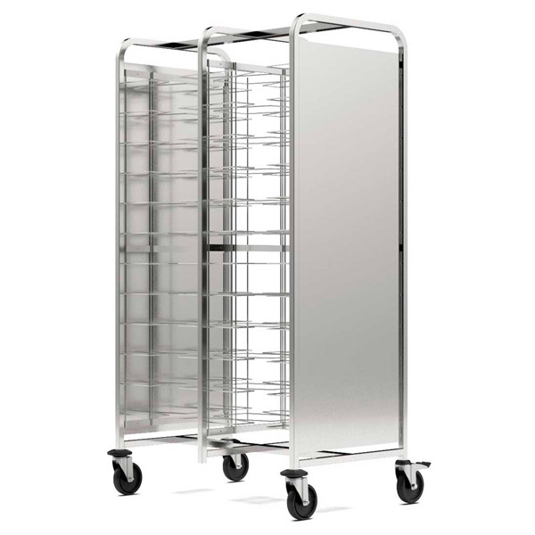 Carro con paneles 24 bandejas