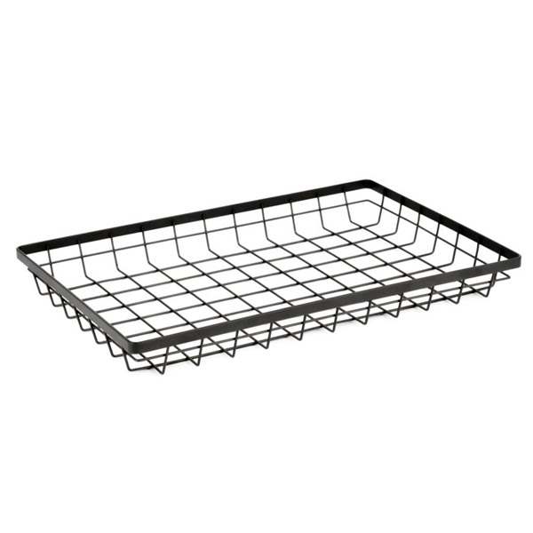 Cesta metálica rectangular