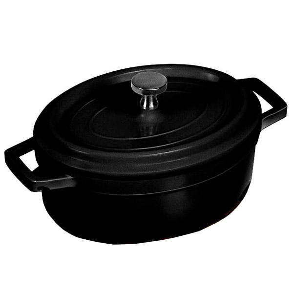 Mini cazuela oval Negra