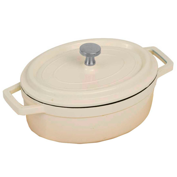 Mini cazuela oval Blanca