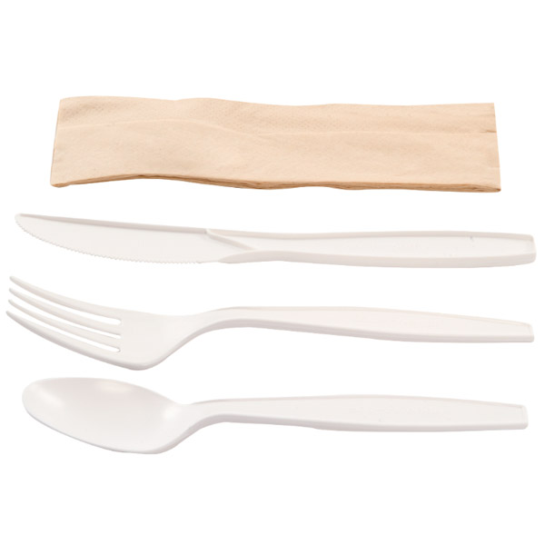 Pack 50 Sets (Tenedor+cuchillo+cuchara+servilleta)