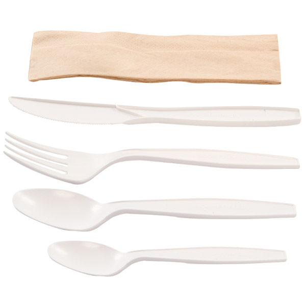 Pack 50 Sets (Ten.+cuchillo+cuch+cucharilla+serv.)