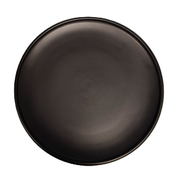 Plato redondo negro