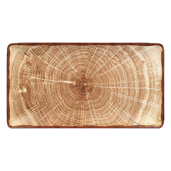 Fuente rectangular Timber Brown