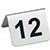 Set 12 Números Mesa Inox