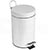 Papelera Pedal Blanca