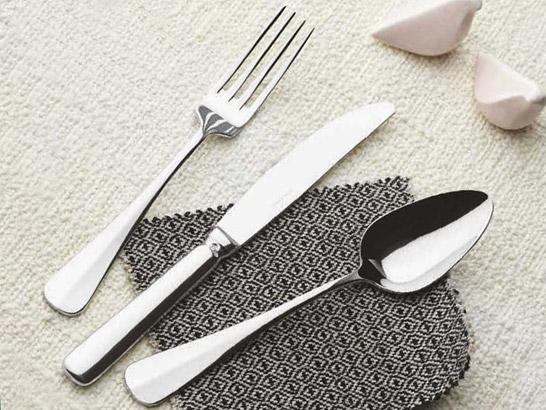 Serie <a href='/catalogo/cuberteria/cuberteria_de_mesa/baguette/6046.html'>Baguette</a>, acero inoxidable 18/10.